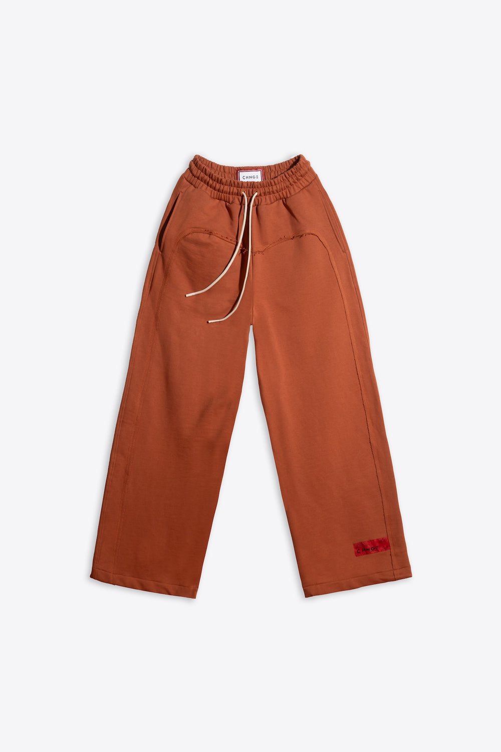 Wave Blocked Straight Pant (Clay)
