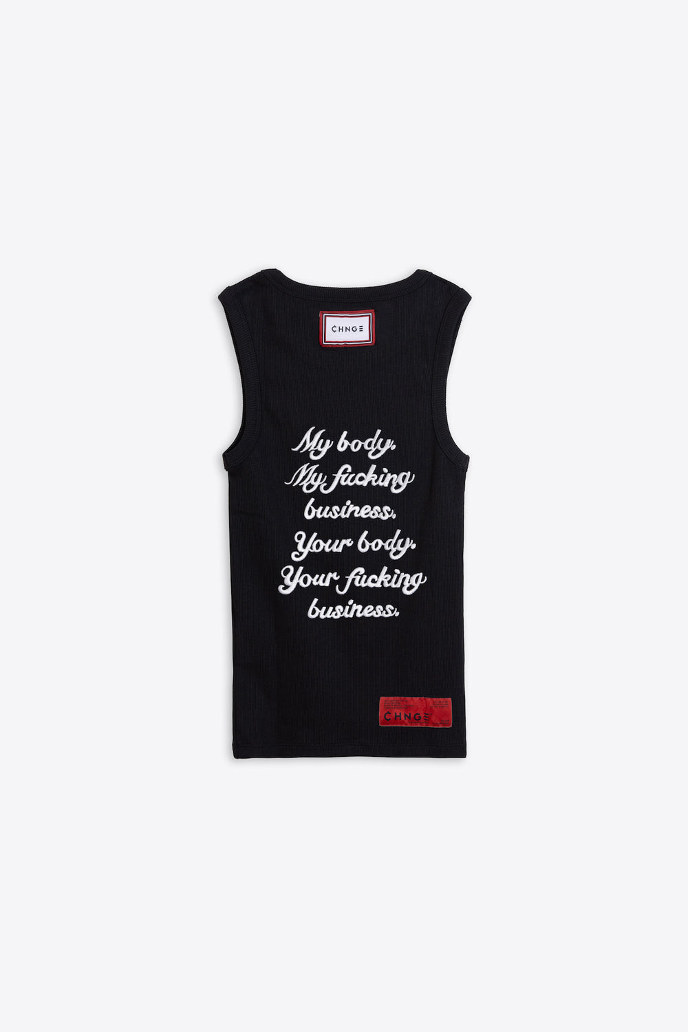 My Body Heavyweight Rib Racer Tank (Black)