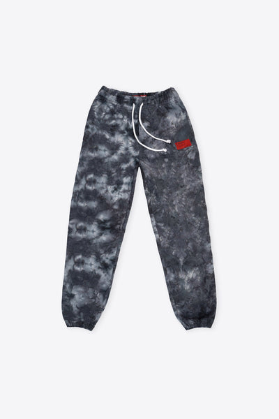 Black Marble University Logo Tie Dye Sweatpant