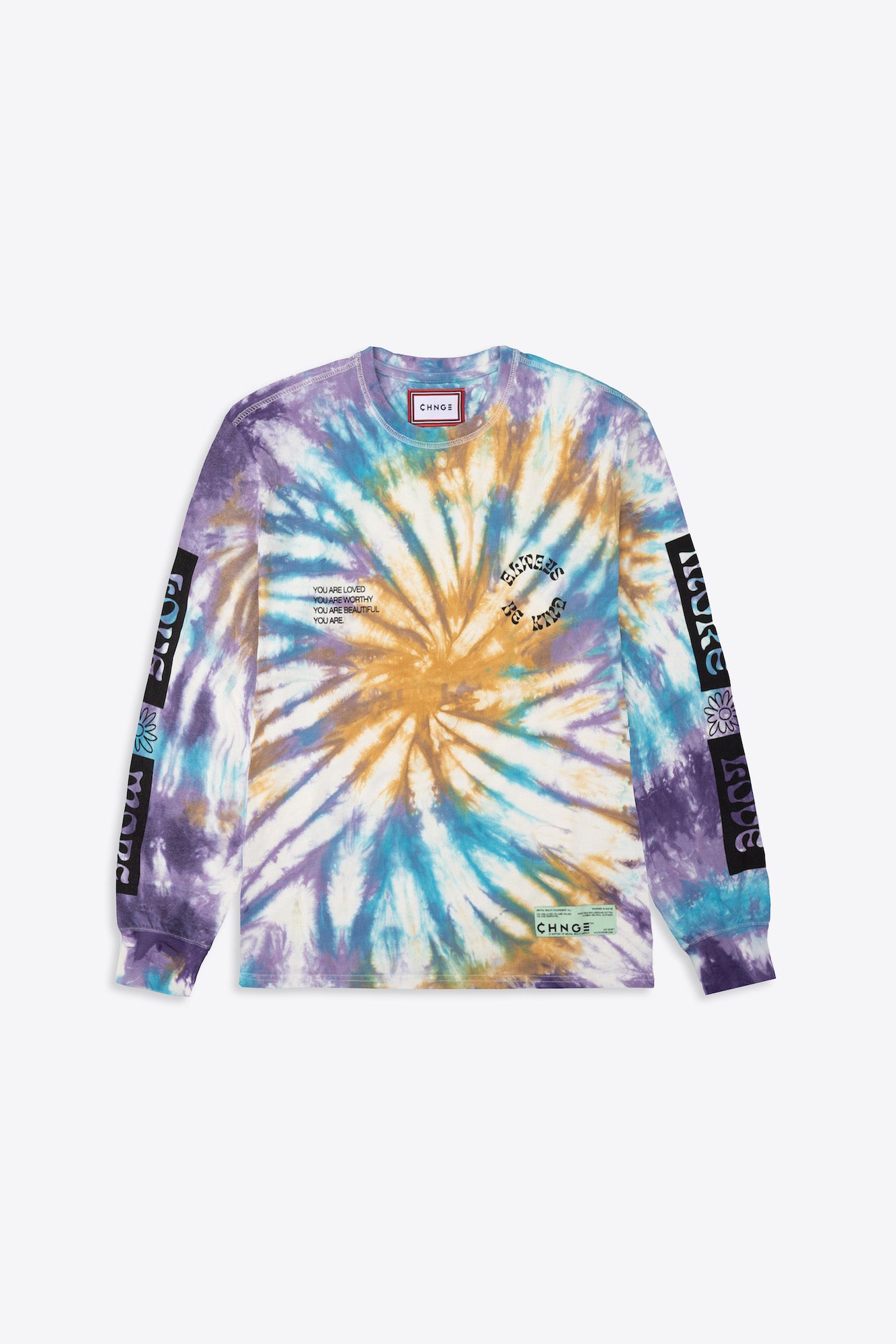 Huk Youth Spiral Tie Dye Pursuit Logo Tee XS