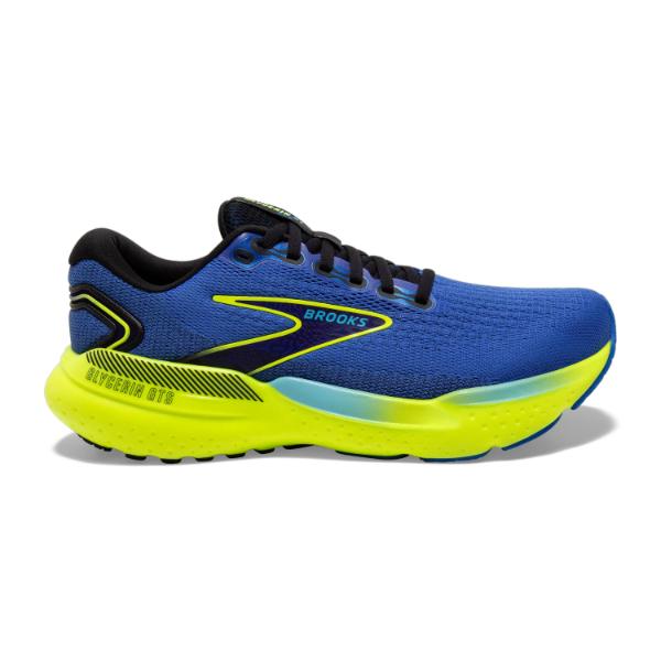 Buy Brooks Mens Blue Depths/Palace Blue/Orange Glycerin Gts 20 Wide Running  Shoe - 10 UK at