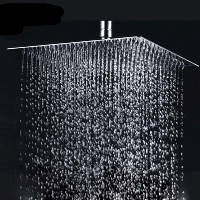 Rain Shower Head Polished Chrome Ceiling Wall Top Sprayer Regulustlk