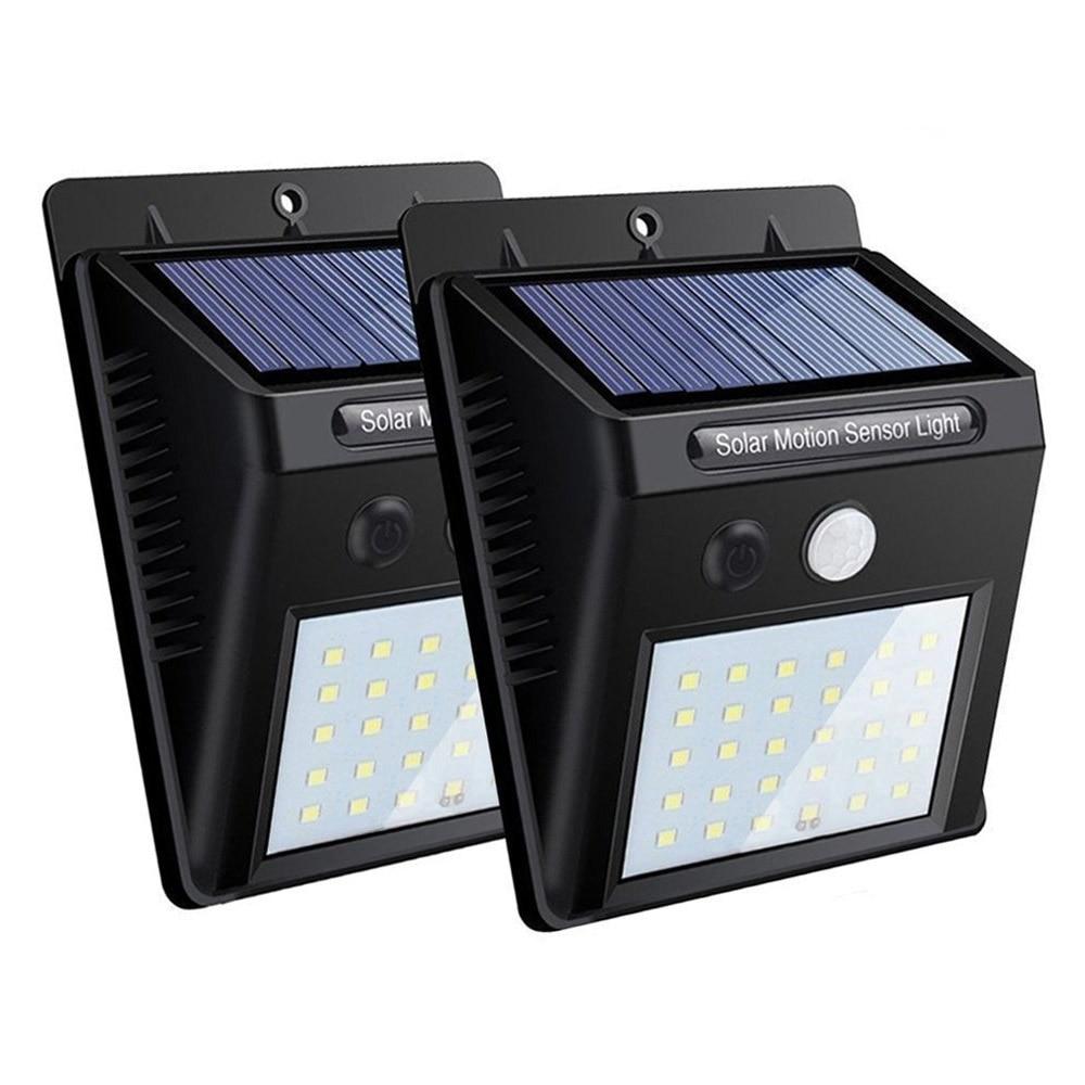 Outdoor Solar Lights Motion Sensor Waterproof Wireless Wall Lamp