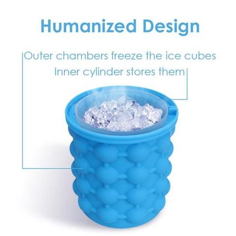 Space Saving Ice Cube Maker and/or Beverage Cooler