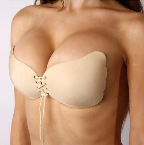 Strapless Seamless Push Up Silicone Wire Free Bra