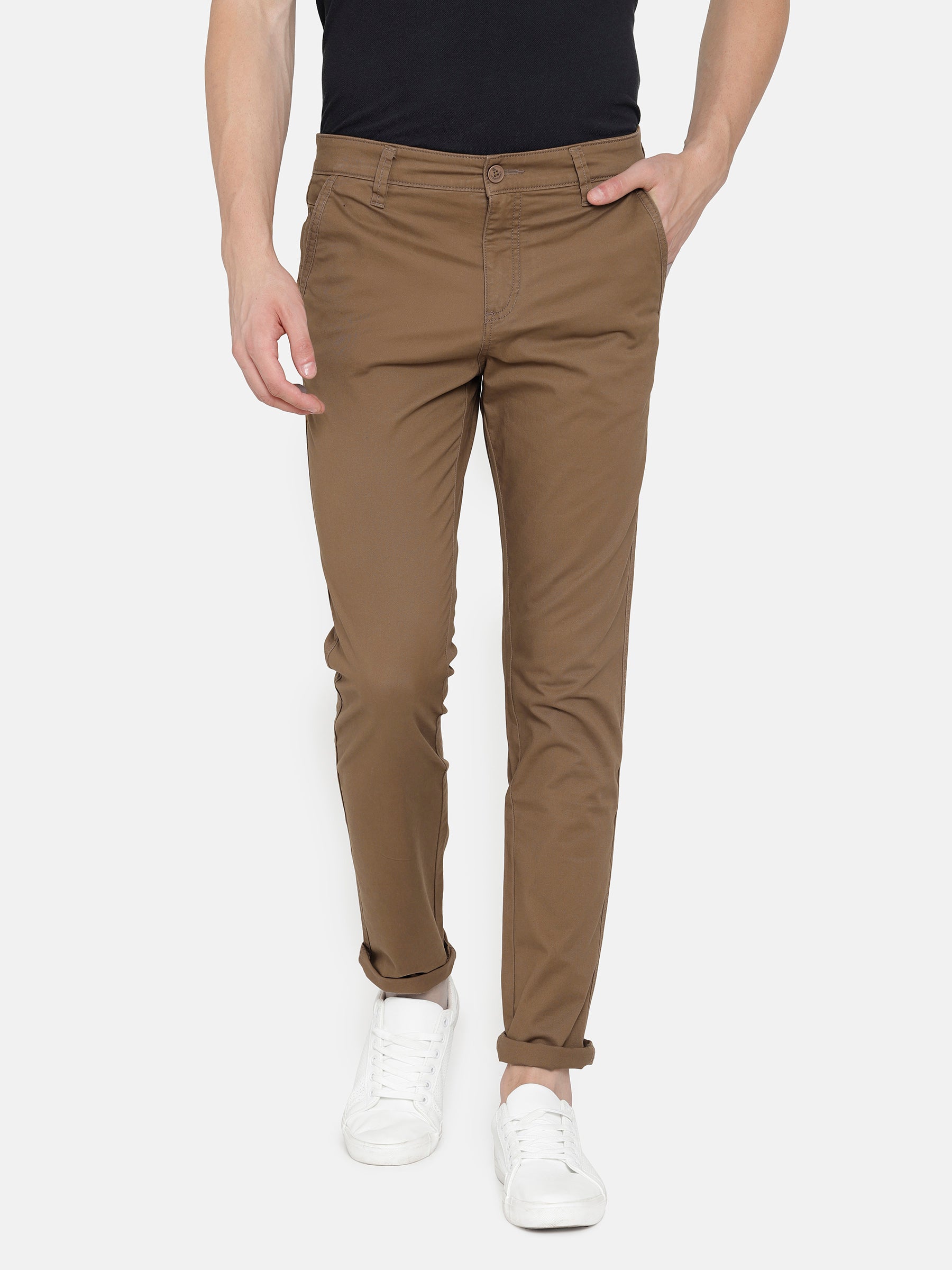 Mens Khaki Color Chinos Trouser Size 3238