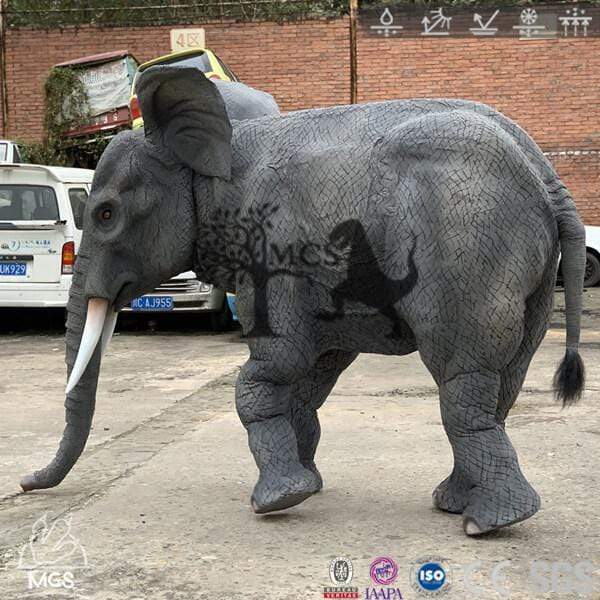 Lifelike 2 Person Elephant Mascot Costume-DCEP001