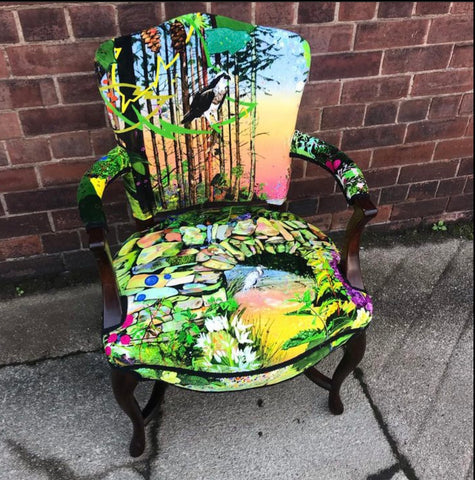 Scottish forest armchair