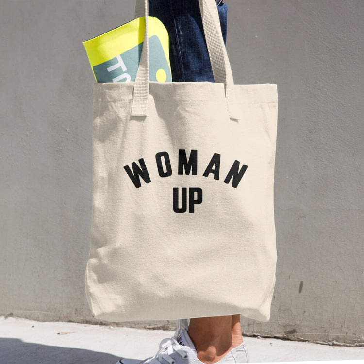 Woman Up Cotton Tote Bag