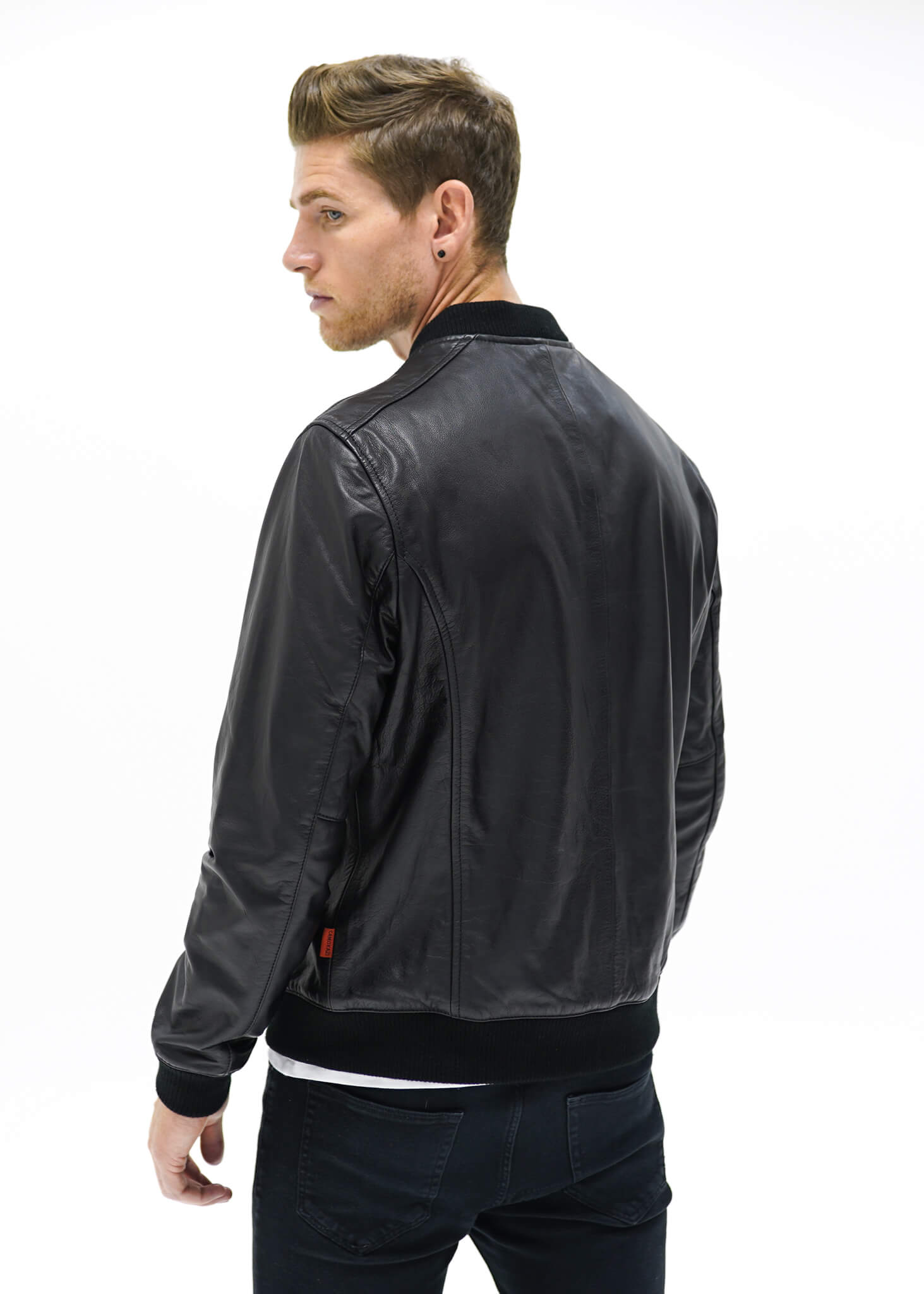 Men's Victory Leather Bomber Jacket – CAMOKAZI