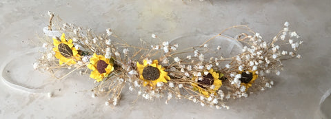 sunflower wedding hair accessories