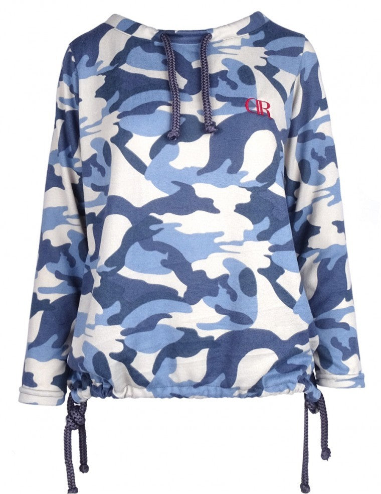 blue camo jumper