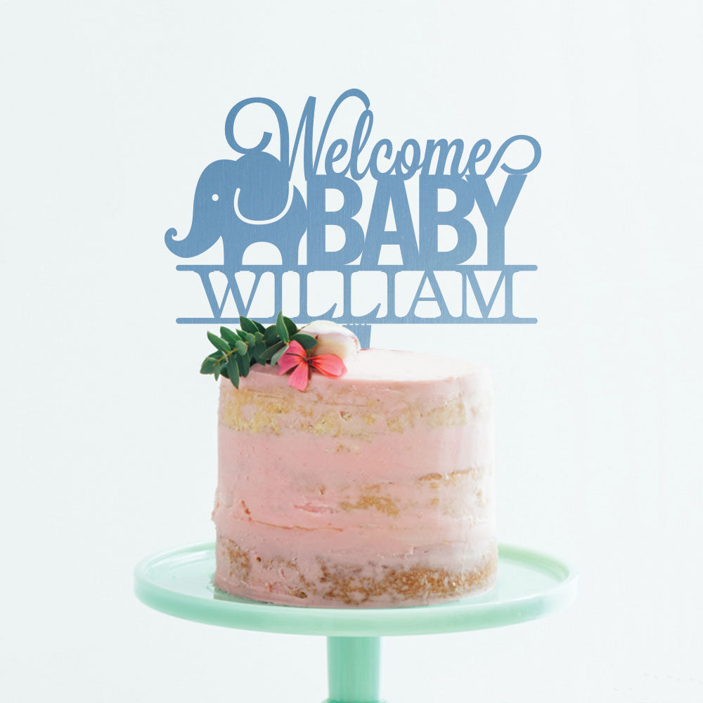 Welcome Baby Cake Topper – Artisan Stamp