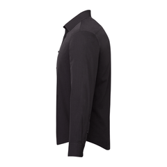 UNTUCKit Woven Shirts UNTUCKit - Men's Black Stone Wrinkle-Free Long Sleeve Slim-Fit Shirt