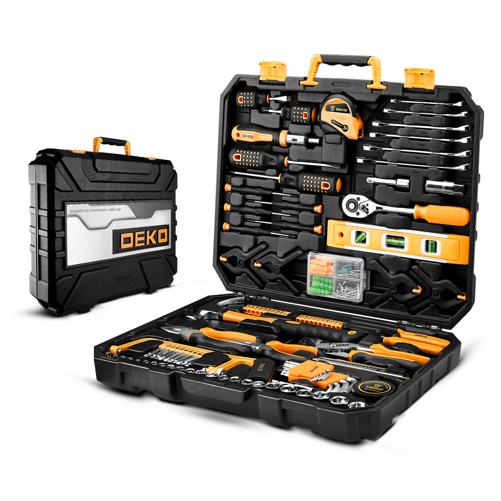 Power tool supplier DEKO's 168pcs tool box