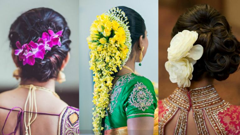 HairStyleRukku on Instagram Stylish and beautiful bun hairstyle  Shot  by anitakamaraj In frame duskydoll97 Jewellery abharanam Saree  studiosahana Shot at