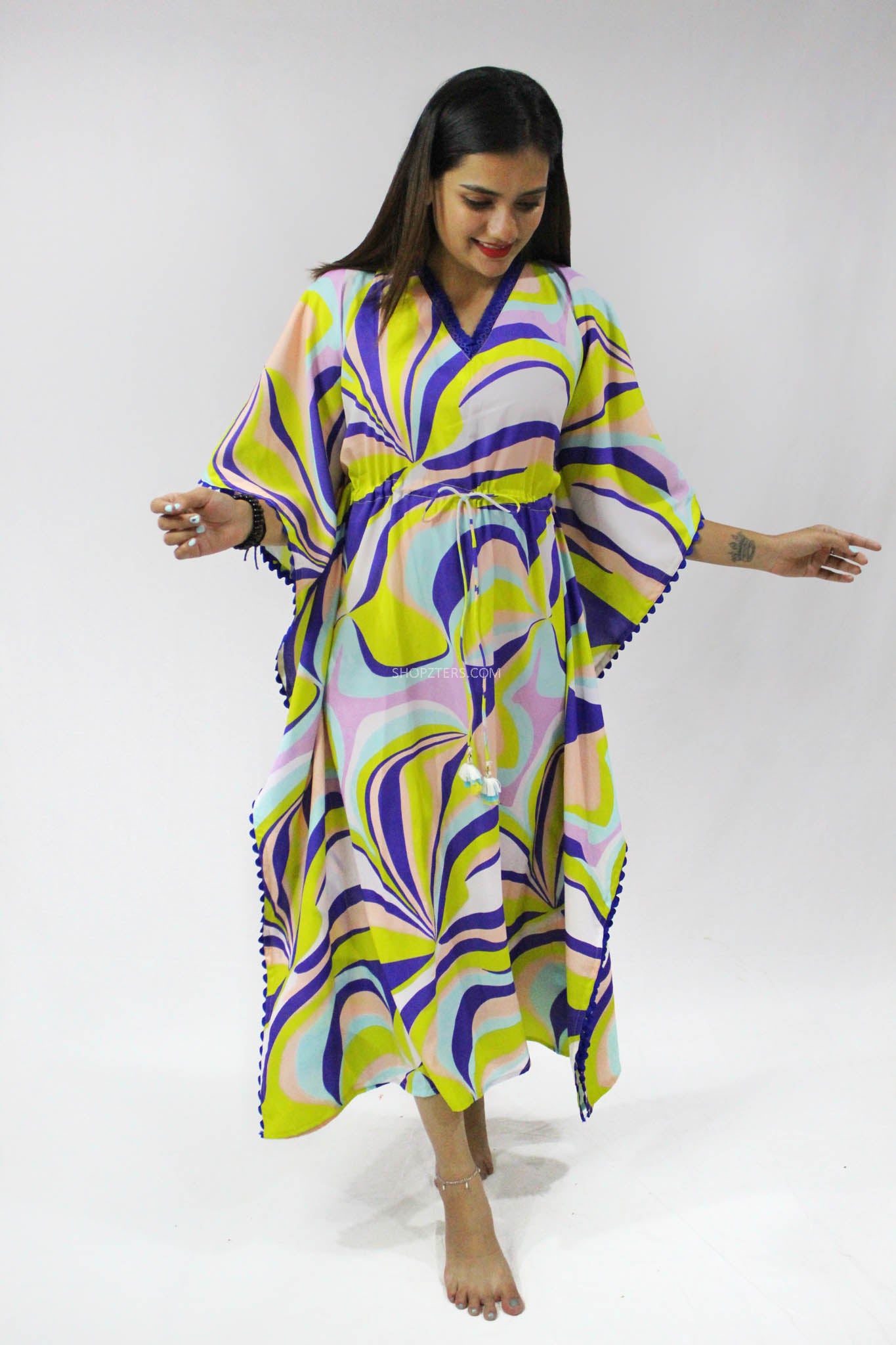 Marble Print Kaftan