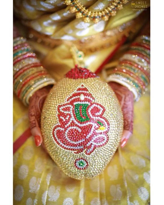 Decorated Coconut Ideas For Your Big Fat South Indian Weddings! – Shopzters