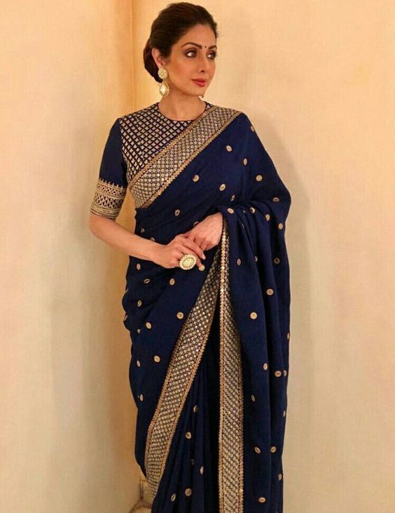 Times When Actress Sri Devi Gave Us Top-Notch Saree Goals – Shopzters