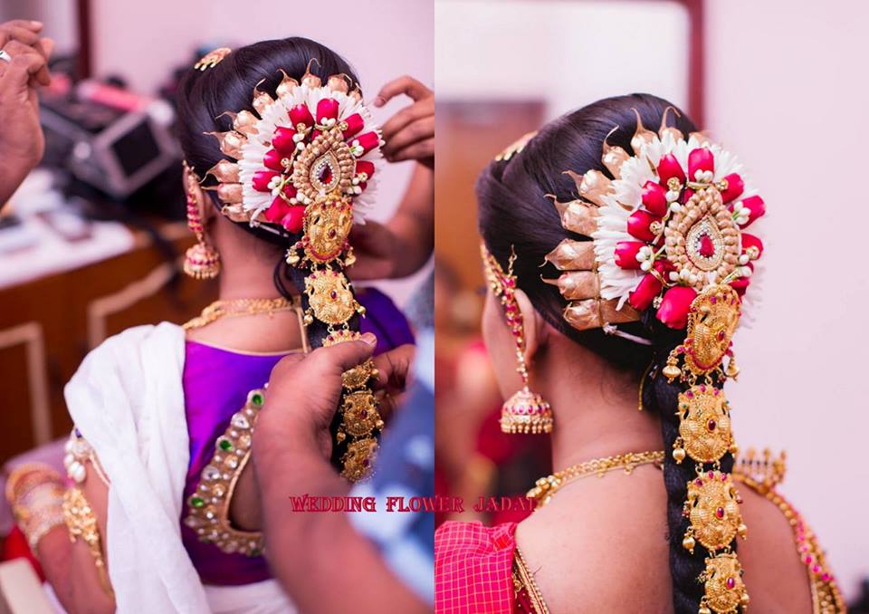 South Indian Bridal Hairstyles  Sarees Villa