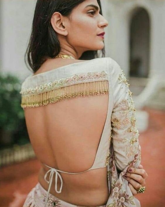 Backless blouse