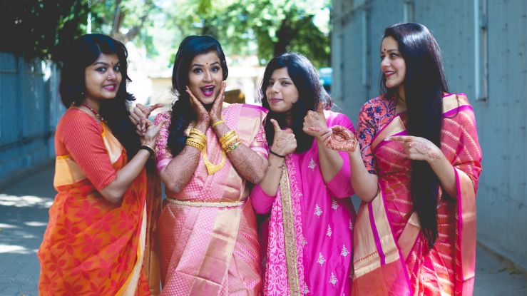 Buy KYARA GROUP Self Design Banarasi Cotton Silk Pink Sarees Online @ Best  Price In India | Flipkart.com