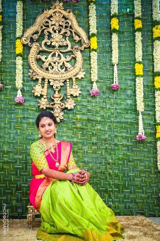 Pin by sreegenie on Wedding | Bride, Wedding backdrop design, Bridal silk  saree