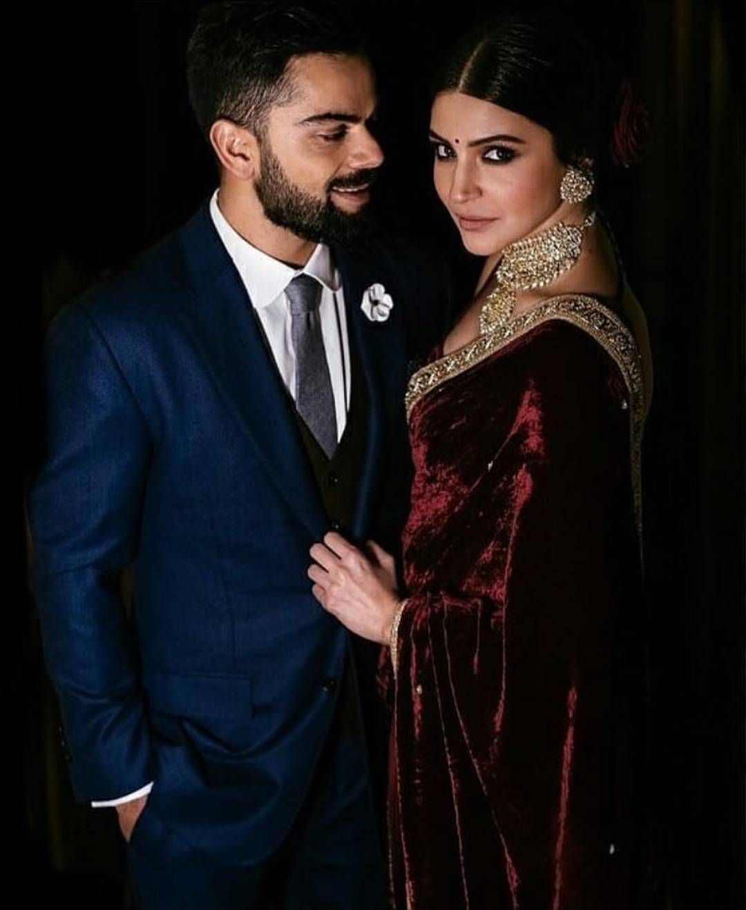 Anushka Sharma's Floral Maxi Dress In A Photo With Virat Kohli On