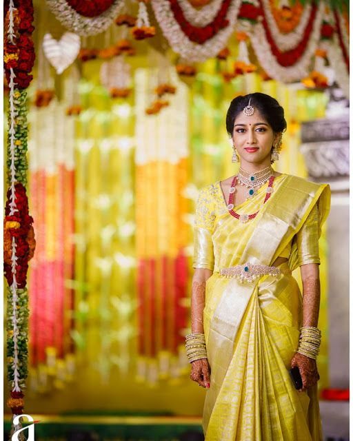 Yellow Pastel shade sarees to flaunt a minimalistic look