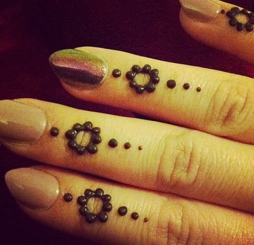 Only One Finger Henna Design Stock Photo 1709950462 | Shutterstock