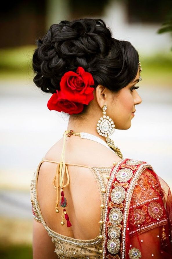 Pin by Ramyasthri Raamjee on அழகுக்கொண்டைகள் | Bridal hair decorations, Hair  style on saree, Bridal hair buns