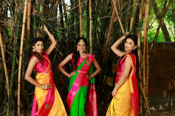 Poses in saaree 🩷🩵🪻 #traditional | Traditional dresses, Best friend poses,  Indian aesthetic