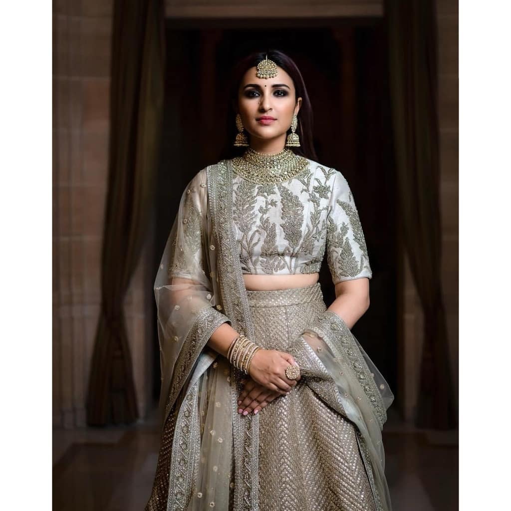 Fabini - This super grey lehenga only for you! Grab this lehenga now😍 :  is.gd/To2yz3 #bridallehenga #bride #bridesmaiddress #makeup #stylist  #lehengacholionline #onlineshopping #website #colletions #sale #croptop # lehenga #weddings | Facebook