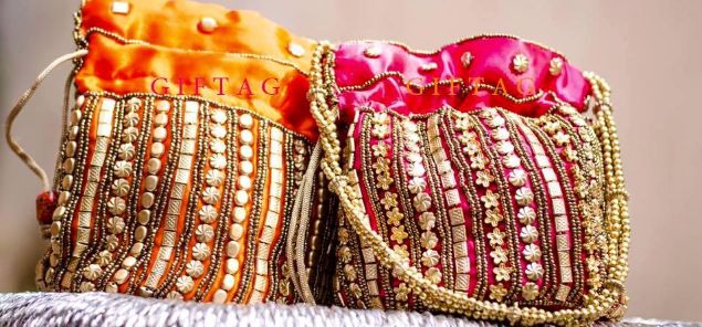 beaded potli bag