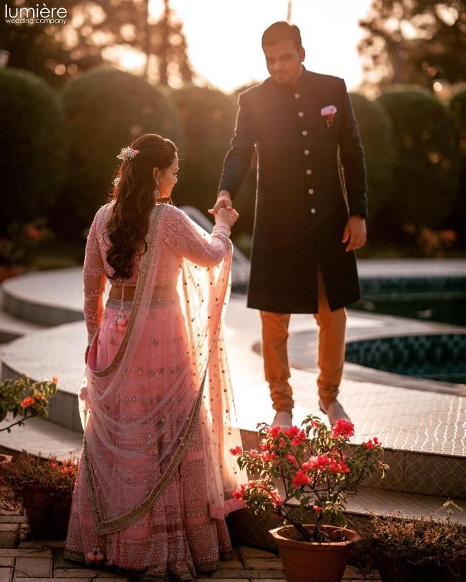 couple wear Lehenga & Kurta wedding and engagement & Festival to look  collection,