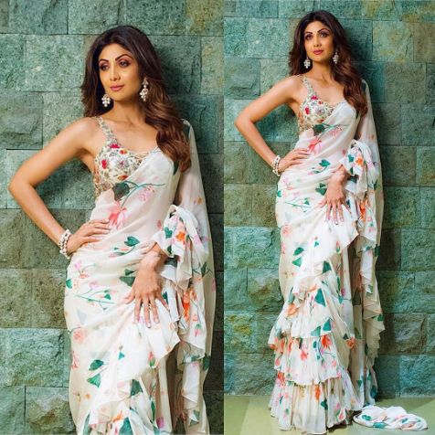 Rachel George x Zainab Salman Wearing the stunning ruffle Saree by Zainab  Salman. An old school charm with a modern twist. She will be… | Instagram