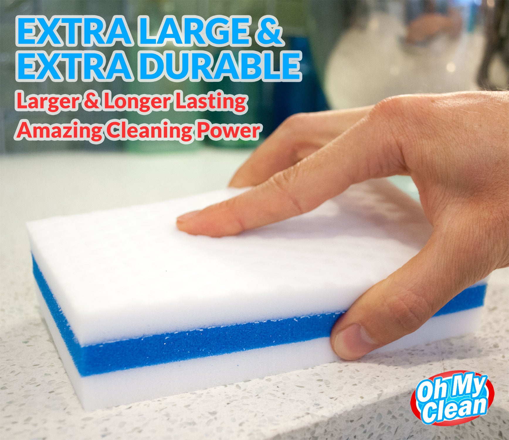 Extra Large Eraser Sponge (20 Pack) - Oh My Clean