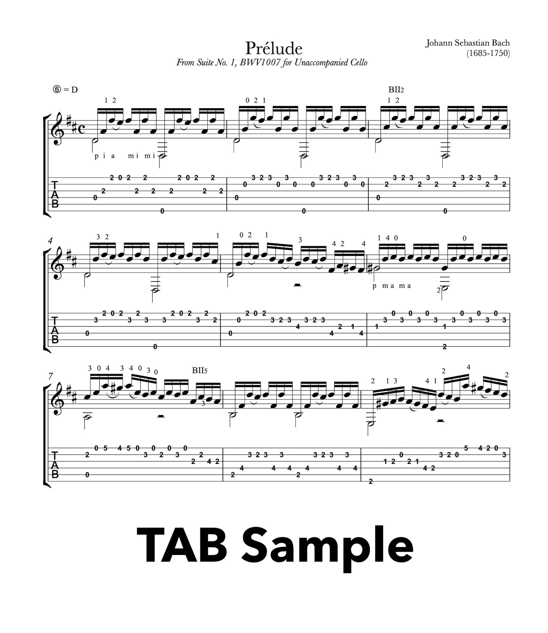 easy bach pieces for guitar pdf