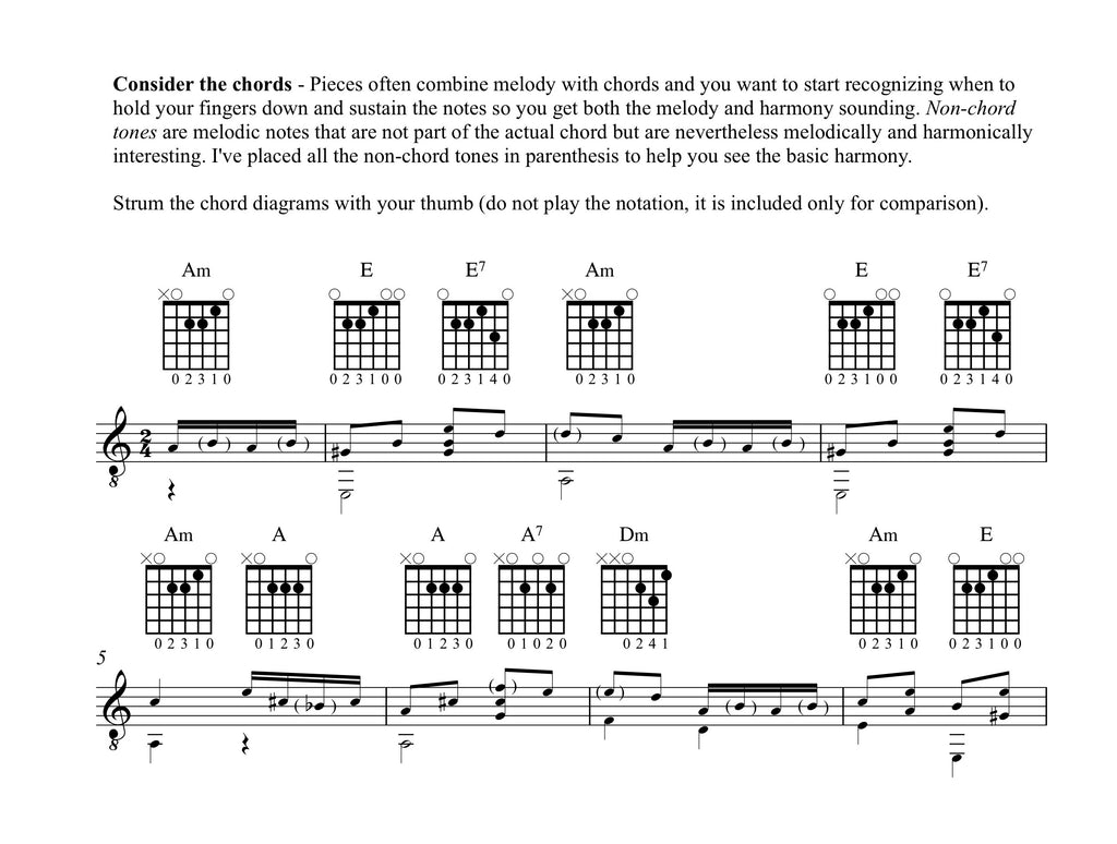 standard classical guitar repertoire