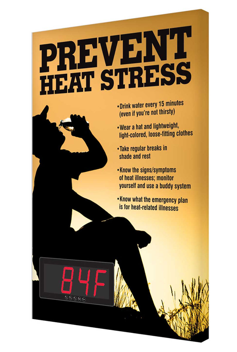Prevent Heat Stress - Heat Stress Signs – Safety Poster