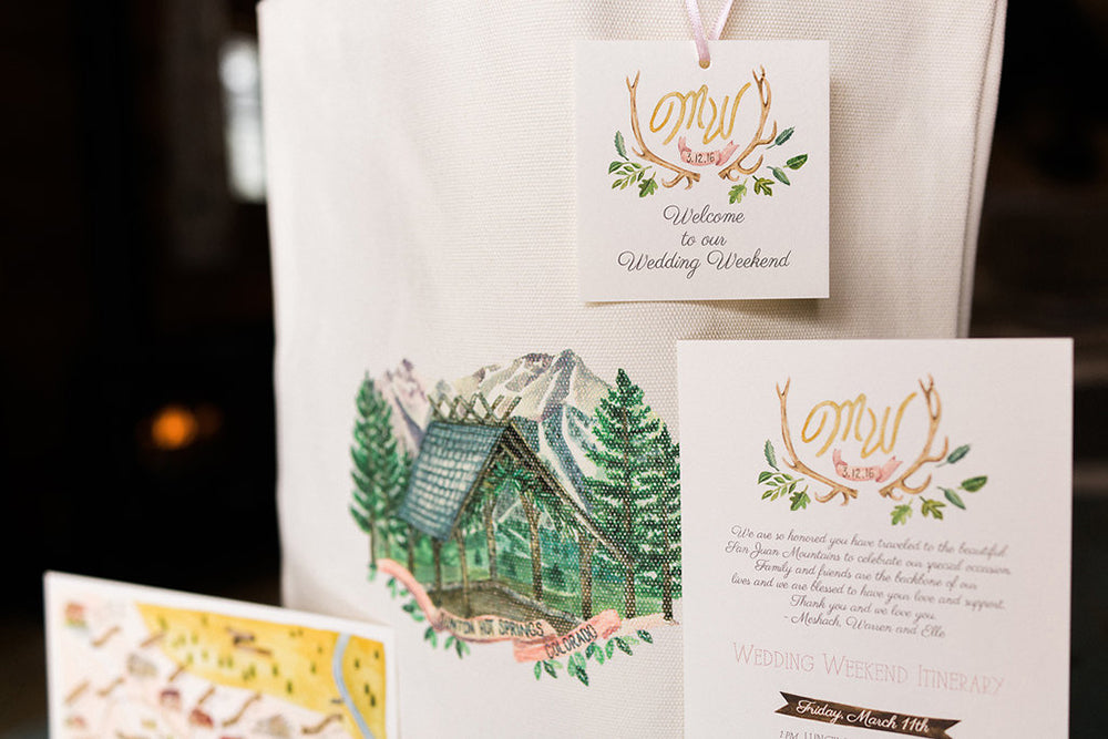 Magical, Winter Wedding illustrated by Lana's Shop
