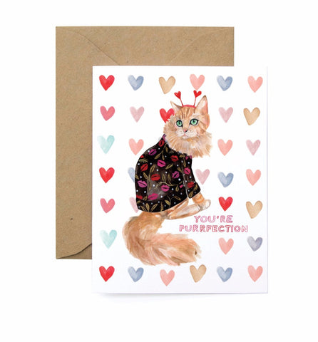 Cat lover valentine's day card