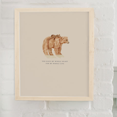 bear art print