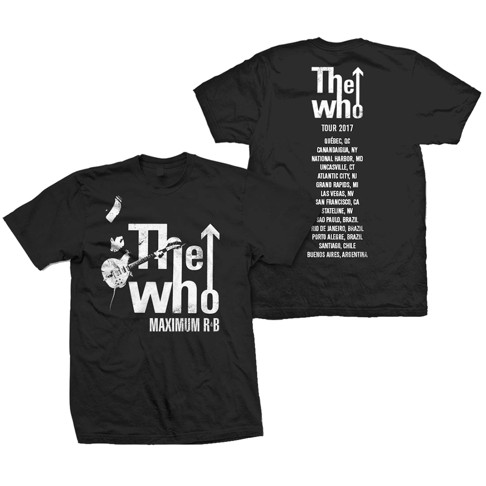 the who tour t shirts