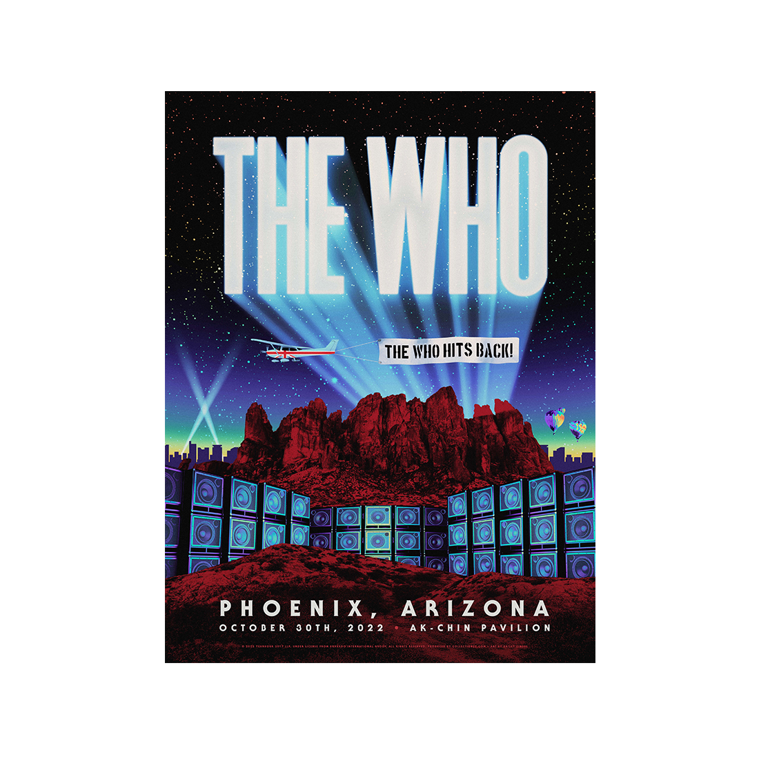 THE WHO HITS BACK! Phoenix Tour Poster The Who Official Store