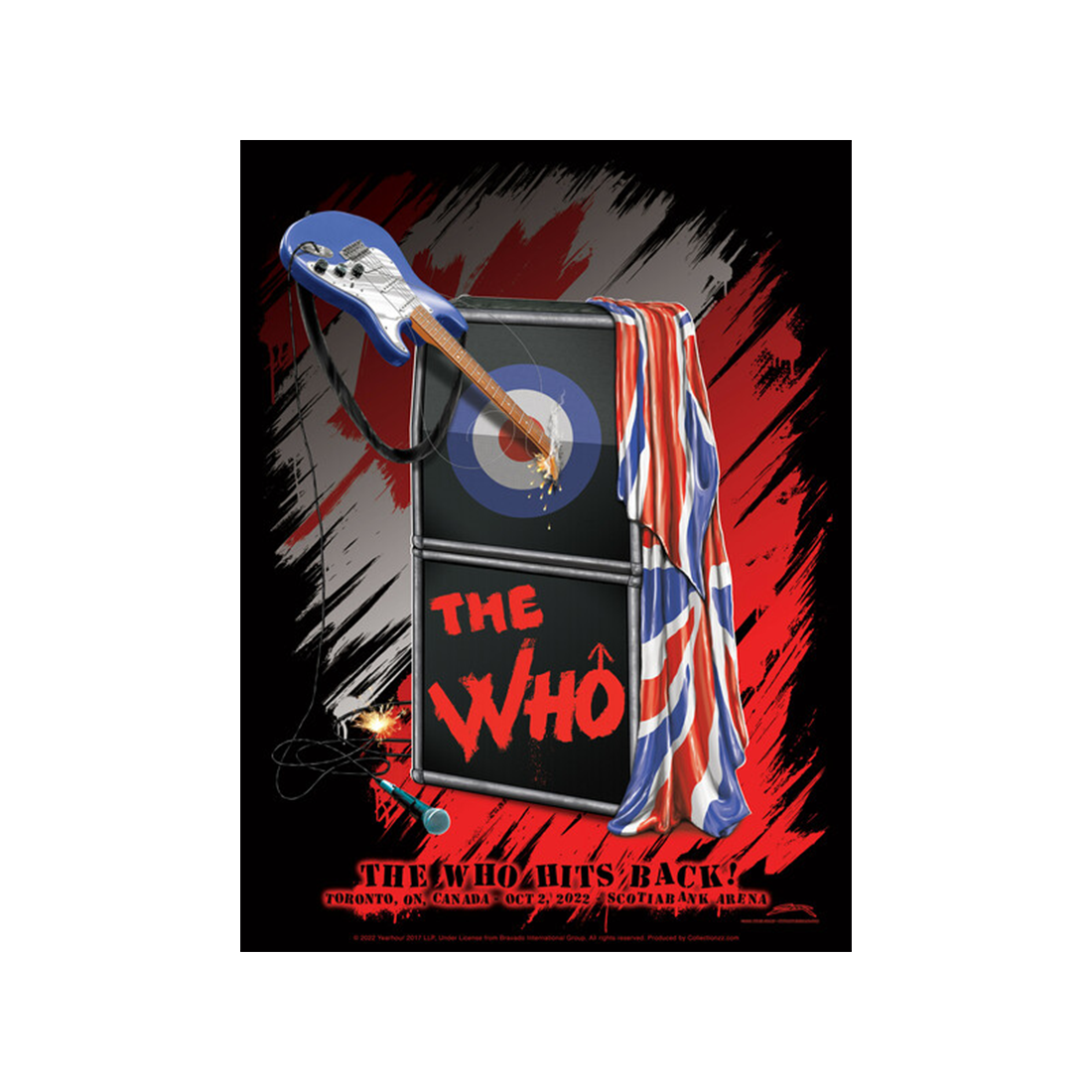 THE WHO HITS BACK! Toronto Tour Poster The Who Official Store