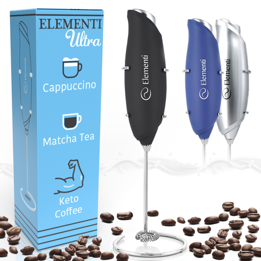 Elementi Milk Frother Wand (Batteries Included) - Coffee Stirrers Electric  Mini Mixer for Powder Drinks - Electric Stirrer for Drinks - Electric