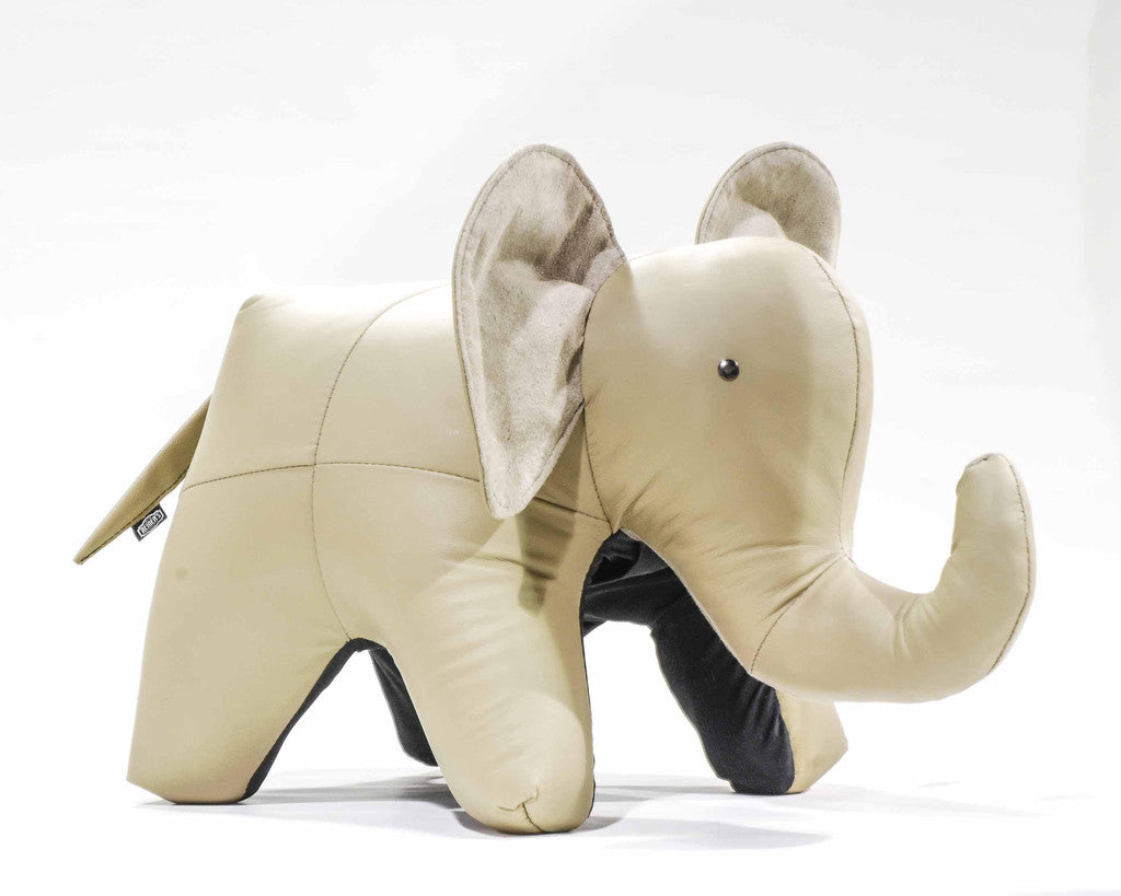 leather stuffed elephant