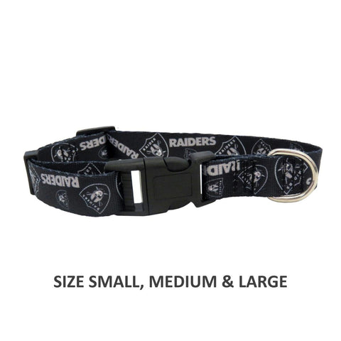 Little Earth Las Vegas Raiders Pet Team Collar Size: Large