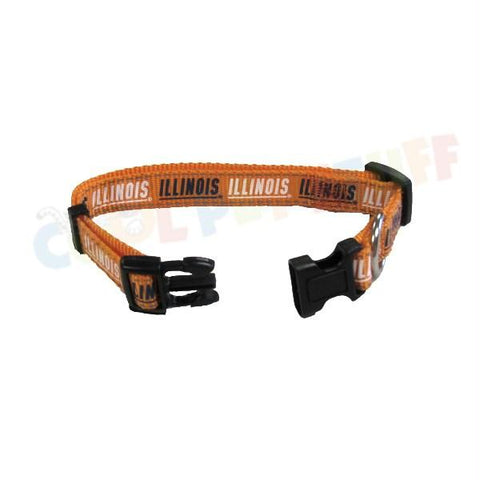 Pets First Collegiate Pet Accessories, Dog Collar, Illinois Fighting  Illini, Small (IL-3036-SM)